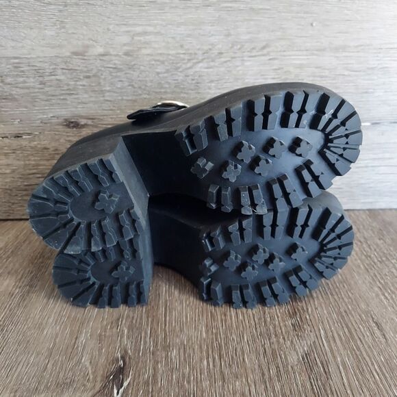 Dolls Kill x Current Mood DAMNATION PLATFORM MARY JANES Black Size 8. CM18-958 - Picture 7 of 9